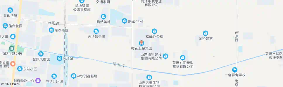 菏泽樱花五金_公交站地图_菏泽公交_妙搜公交查询2025