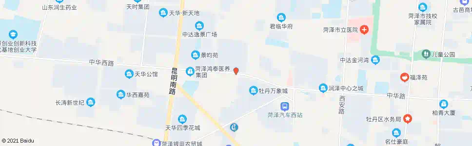菏泽金盾小区南门_公交站地图_菏泽公交_妙搜公交查询2025