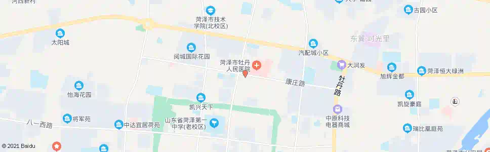 菏泽北辰社区_公交站地图_菏泽公交_妙搜公交查询2025