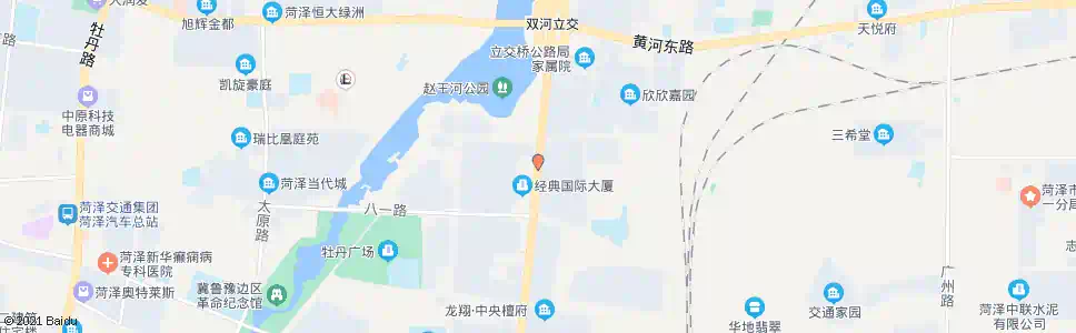 菏泽中央公馆_公交站地图_菏泽公交_妙搜公交查询2025