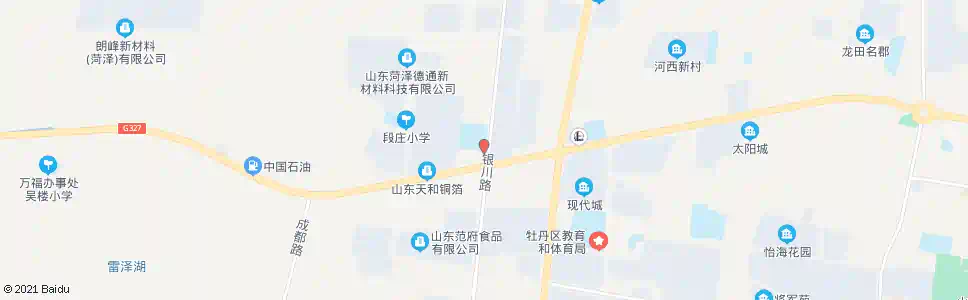 菏泽山东华鲁康工贸有限公司_公交站地图_菏泽公交_妙搜公交查询2025
