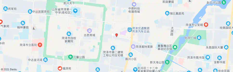 菏泽三角花园(东)_公交站地图_菏泽公交_妙搜公交查询2025