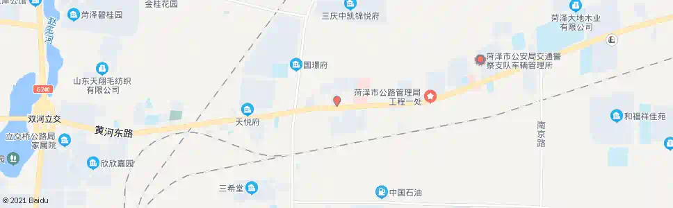 菏泽岳程办_公交站地图_菏泽公交_妙搜公交查询2025