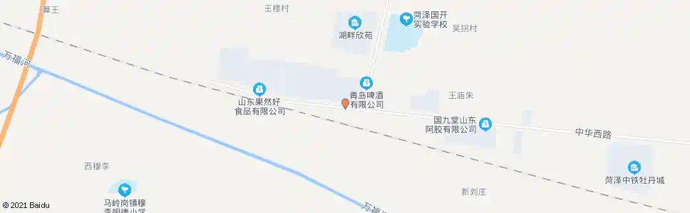 菏泽啤酒厂_公交站地图_菏泽公交_妙搜公交查询2025