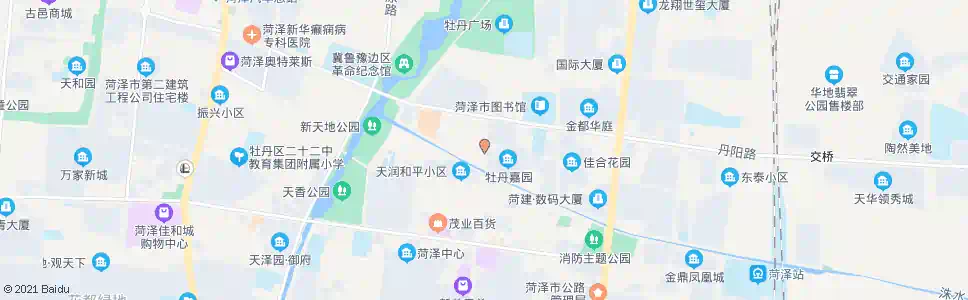 菏泽牡丹嘉园_公交站地图_菏泽公交_妙搜公交查询2025