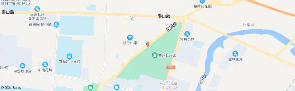 菏泽牡丹办事处_公交站地图_菏泽公交_妙搜公交查询2025