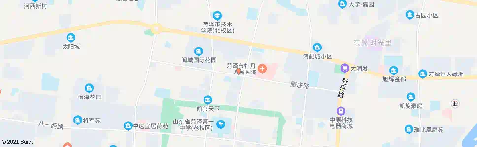 菏泽梅园小学_公交站地图_菏泽公交_妙搜公交查询2025