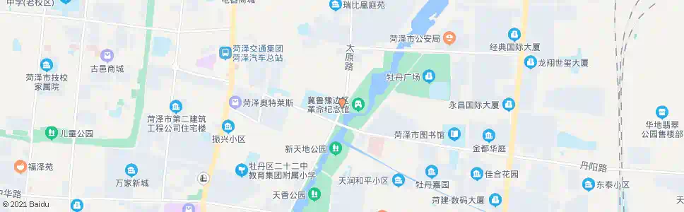 菏泽纪念馆_公交站地图_菏泽公交_妙搜公交查询2025