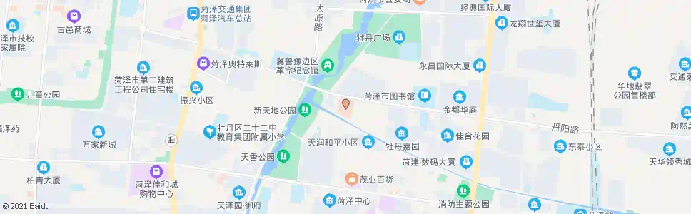 菏泽牡丹区中医院_公交站地图_菏泽公交_妙搜公交查询2025