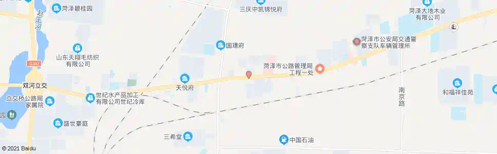 菏泽岳程办事处_公交站地图_菏泽公交_妙搜公交查询2025
