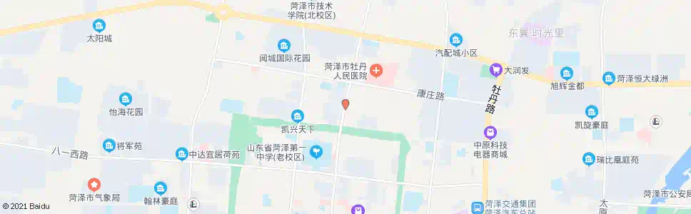菏泽土产公司_公交站地图_菏泽公交_妙搜公交查询2025