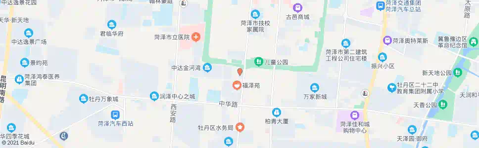 菏泽水邑皇家大酒店_公交站地图_菏泽公交_妙搜公交查询2025