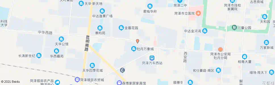 菏泽文心花园_公交站地图_菏泽公交_妙搜公交查询2025