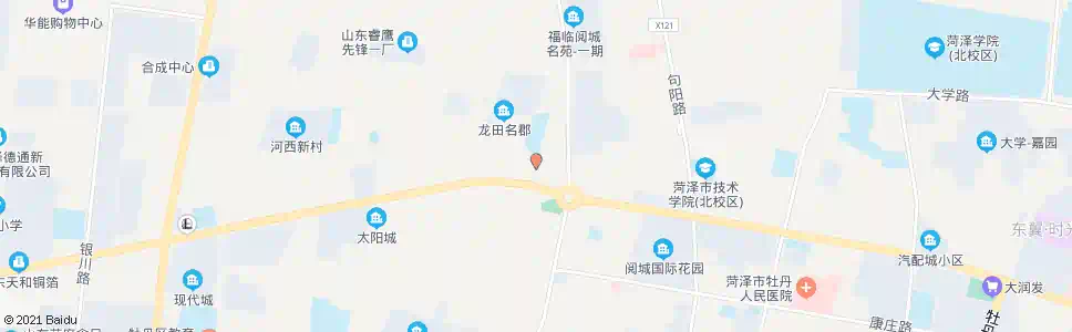 菏泽北城中学_公交站地图_菏泽公交_妙搜公交查询2025
