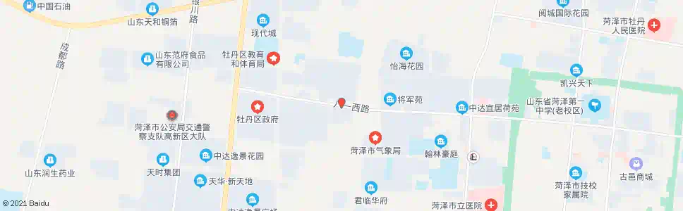 菏泽西子佳苑_公交站地图_菏泽公交_妙搜公交查询2025