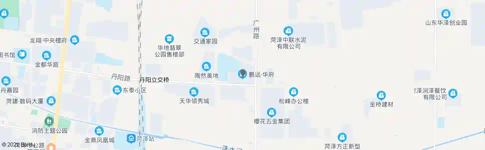菏泽鹏远华府_公交站地图_菏泽公交_妙搜公交查询2025