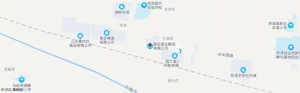 菏泽国花酒业_公交站地图_菏泽公交_妙搜公交查询2025