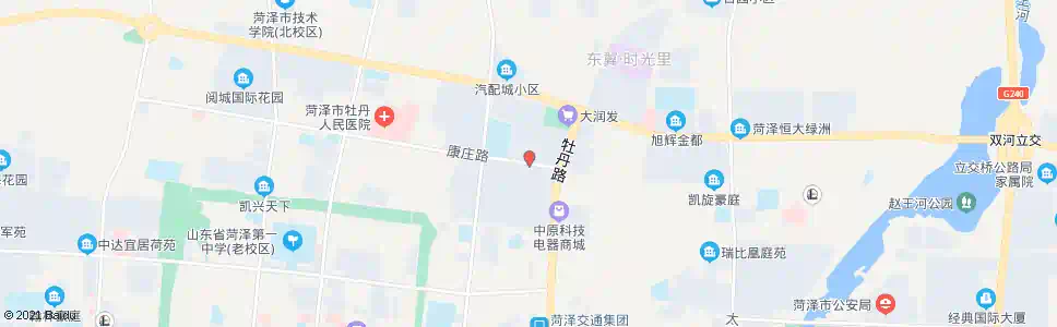 菏泽康庄_公交站地图_菏泽公交_妙搜公交查询2025