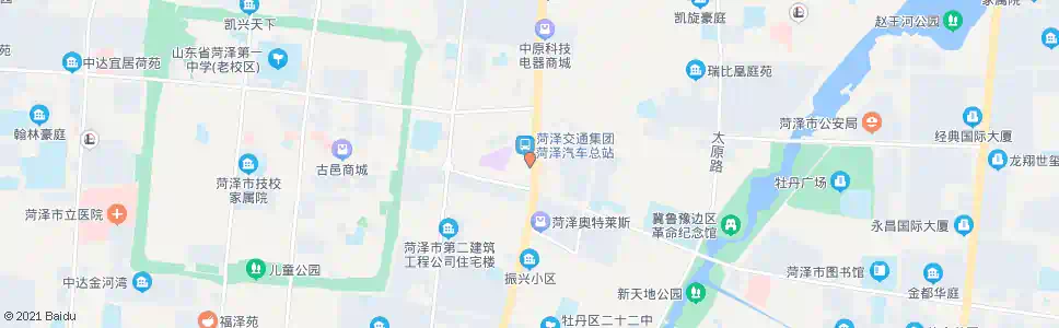 菏泽旅游接待中心_公交站地图_菏泽公交_妙搜公交查询2025