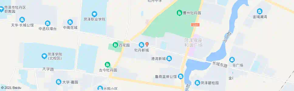 菏泽牡丹新城_公交站地图_菏泽公交_妙搜公交查询2025
