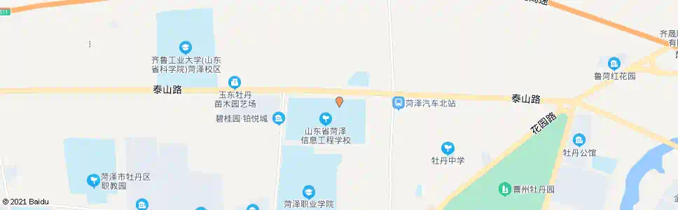 菏泽菏泽艺校_公交站地图_菏泽公交_妙搜公交查询2025