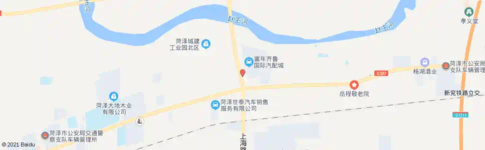 菏泽富年汽配城_公交站地图_菏泽公交_妙搜公交查询2025