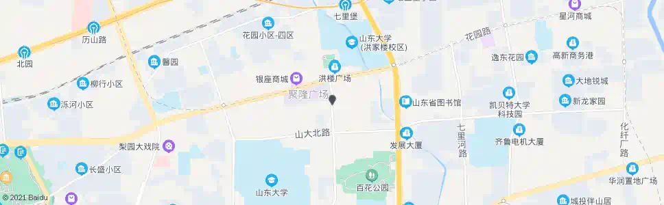 济南洪家楼南路花园路_公交站地图_济南公交_妙搜公交查询2025
