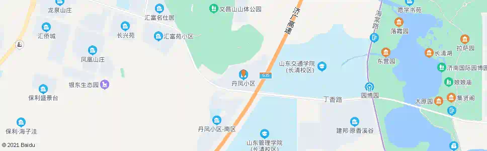 济南丹凤小区_公交站地图_济南公交_妙搜公交查询2025