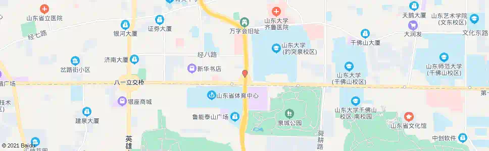 济南青年西路(路口北)_公交站地图_济南公交_妙搜公交查询2025
