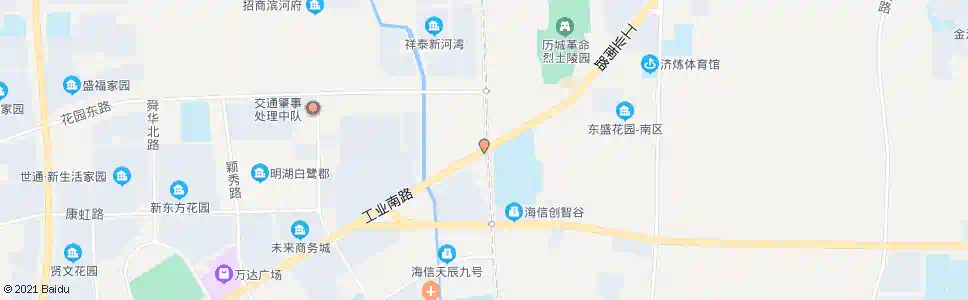 济南工业南路凤凰路_公交站地图_济南公交_妙搜公交查询2025