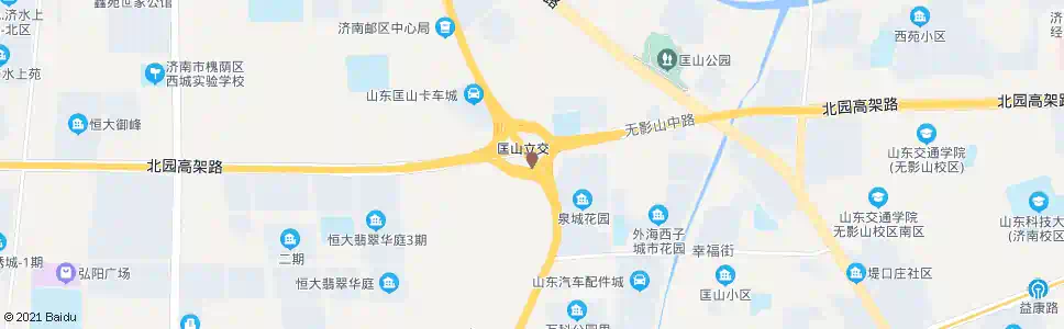 济南匡山立交桥南_公交站地图_济南公交_妙搜公交查询2025