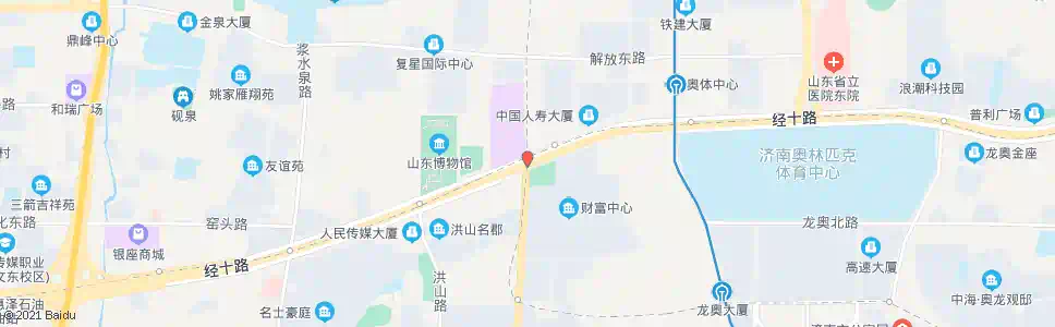 济南历下广场_公交站地图_济南公交_妙搜公交查询2025