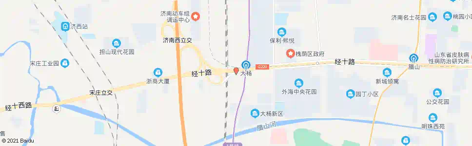 济南大杨庄_公交站地图_济南公交_妙搜公交查询2025