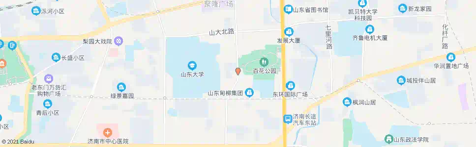 济南百花公园西门_公交站地图_济南公交_妙搜公交查询2025