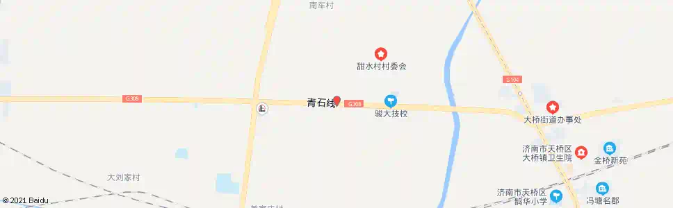济南大刘村_公交站地图_济南公交_妙搜公交查询2025