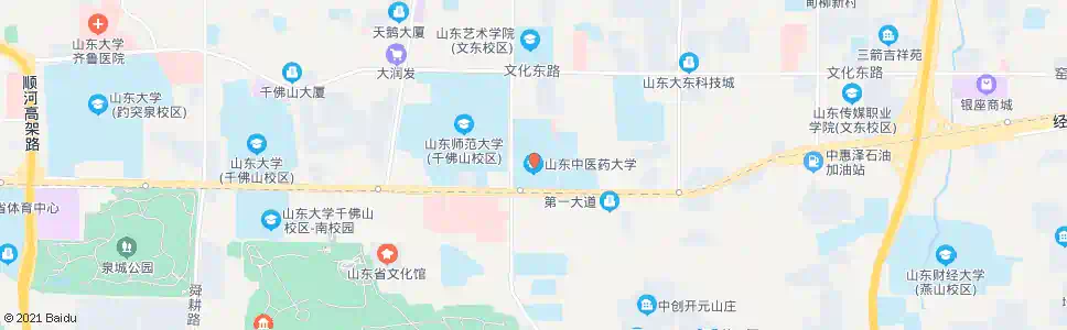 济南中医药大学_公交站地图_济南公交_妙搜公交查询2025