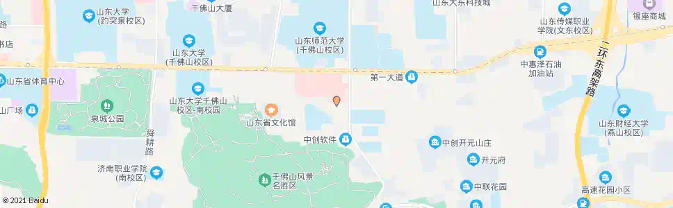 济南千佛山医院南门_公交站地图_济南公交_妙搜公交查询2025