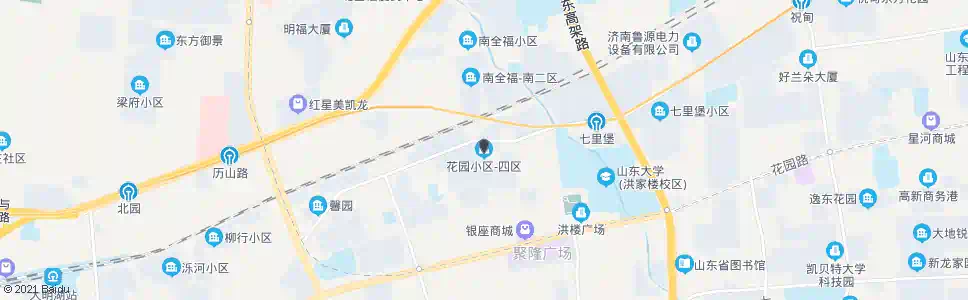 济南花园小区四区_公交站地图_济南公交_妙搜公交查询2025