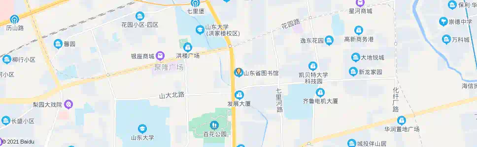 济南图书馆_公交站地图_济南公交_妙搜公交查询2025