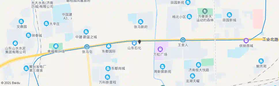 济南工业北路东口_公交站地图_济南公交_妙搜公交查询2025