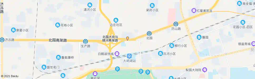 济南北园大街水屯路_公交站地图_济南公交_妙搜公交查询2025