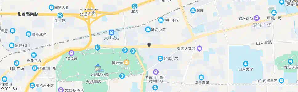 济南明湖东路菜市庄街_公交站地图_济南公交_妙搜公交查询2025