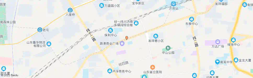 济南经一纬九_公交站地图_济南公交_妙搜公交查询2025