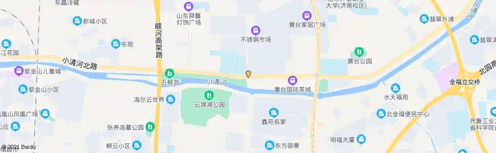 济南小清河北路历黄路_公交站地图_济南公交_妙搜公交查询2025