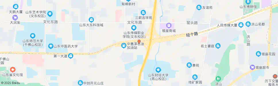济南燕山立交桥西(经十路路北)_公交站地图_济南公交_妙搜公交查询2025