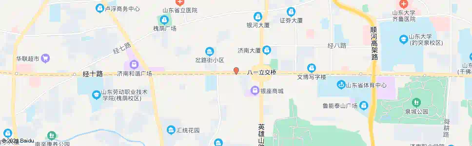 济南八一立交桥西_公交站地图_济南公交_妙搜公交查询2025