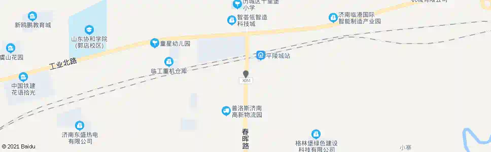 济南春晖路中段_公交站地图_济南公交_妙搜公交查询2025