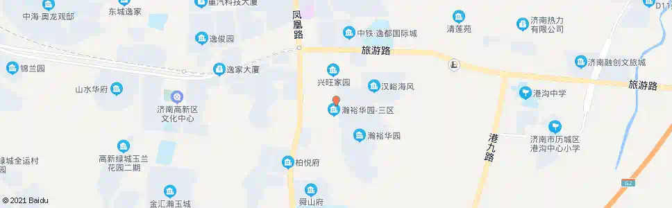 济南瀚裕华园北_公交站地图_济南公交_妙搜公交查询2025