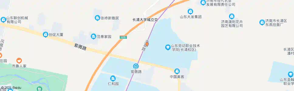 济南省劳动技术学院_公交站地图_济南公交_妙搜公交查询2025
