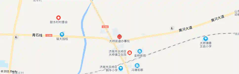 济南大桥街道办事处_公交站地图_济南公交_妙搜公交查询2025